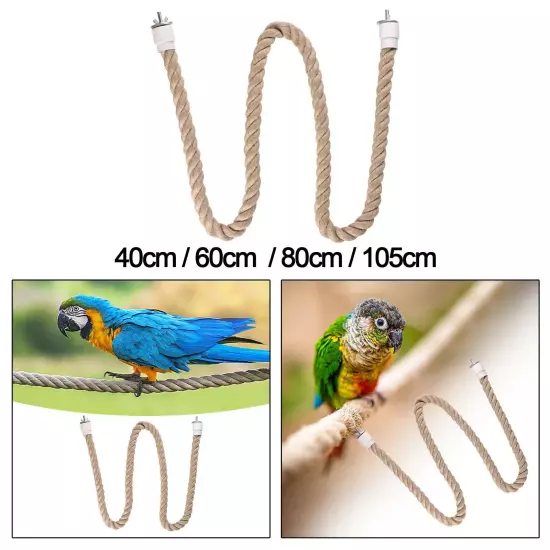 Bird Perch Stand Bungee Toy Parrot Climbing Rope for Lovebirds Conures Parakeet