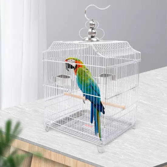 Bird Cage Easy to Carry Safety Lock for Budgies Cockatiels Cockatoos Parakeets