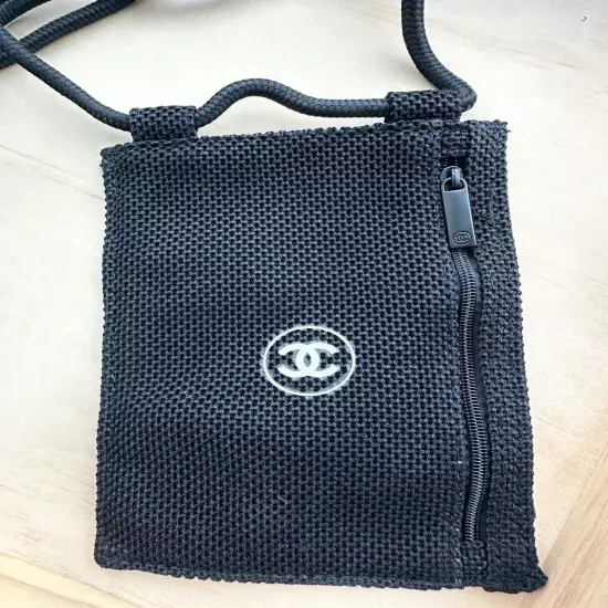 Chanel Beauty Mesh Passport Holder With Adjustable Strap Japan Narita Airport