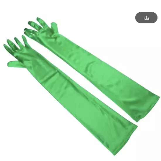 Women's Satin Long Gloves Opera Wedding Bridal Evening Party Prom Costume Glove