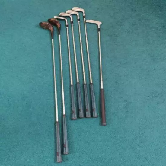 Vintage Wilson Laura Baugh Dynamic Swing 1 And 3 Woods And 3, 5, 7, And 9 Irons