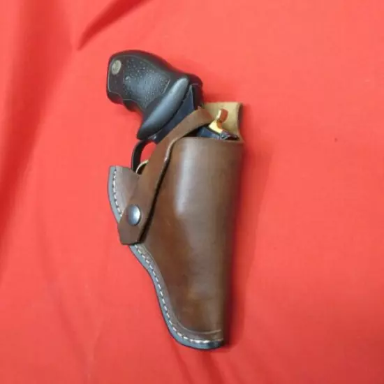 WESTERN COWBOY LEATHER HOLSTER FOR TAURUS 22,DA, 9 SHOT REVOLVER