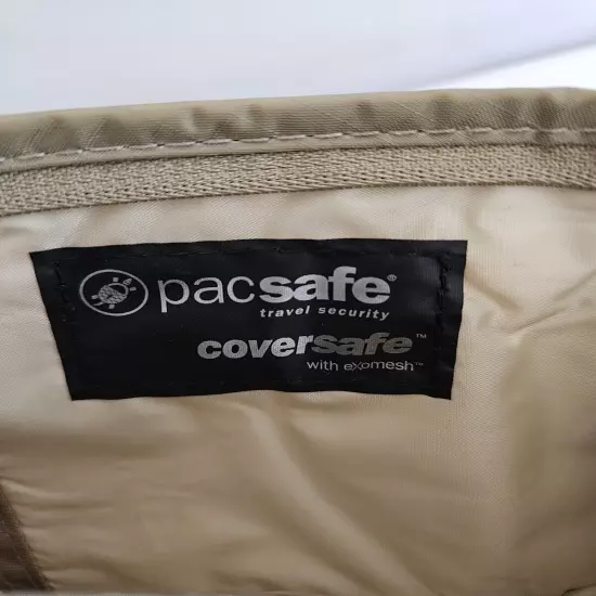 Pacsafe Coversafe Anti-Theft Secure Waist Travel Wallet Pack Tan NWT