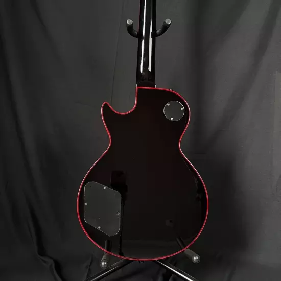 Red Blast Electric Guitar Rosewood Fingerboard with Red Inlays Black Widow