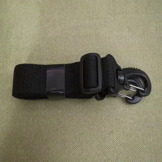 1 inch Black Nylon Bag Strap Adjustable: 23.5" Minimum to 45" Maximum Length