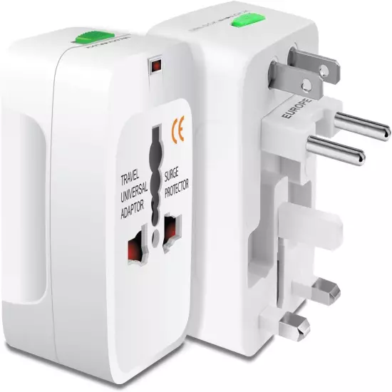 Portable Worldwide Universal Power Adapter Converter, All in One Interna