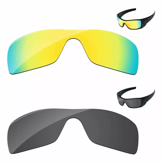 Lensology Polarized Replacement Lenses For-Oakley Batwolf OO9101 Multi-Options