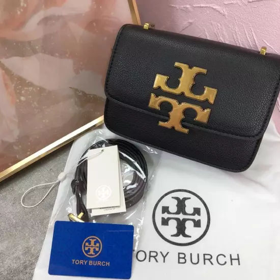 Tory Burch Eleanor Small Convertible Shoulder bag Women's Bags Black Gold