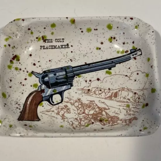 Vintage “The Colt Peacemaker” Ashtray Gun Club 