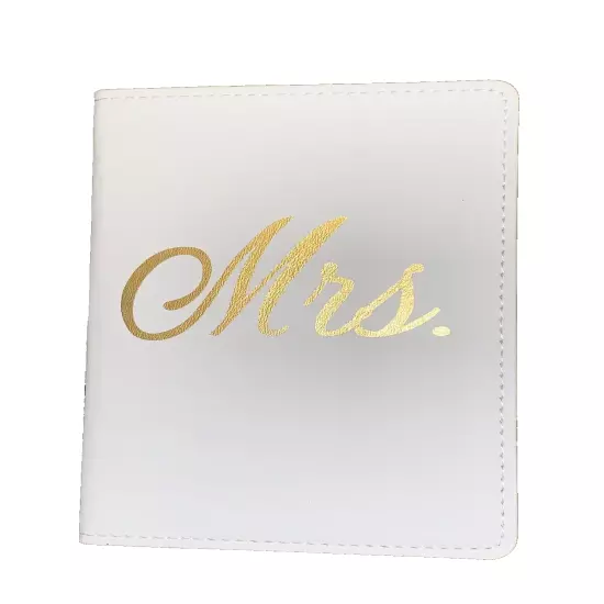 Mr & Mrs Passport Holder White and Black Set.