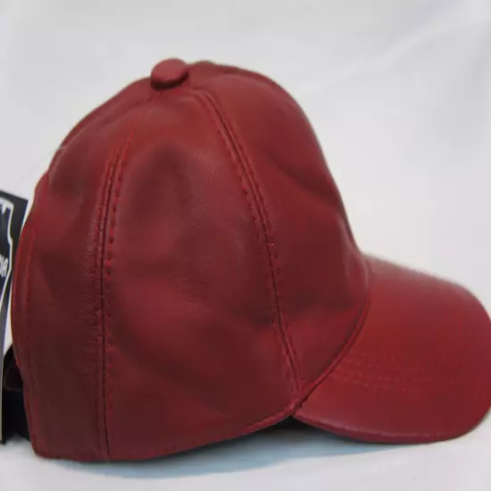 New 100% Real Genuine Lambskin Leather Baseball Cap Hat Sports Visor 32 COLORS