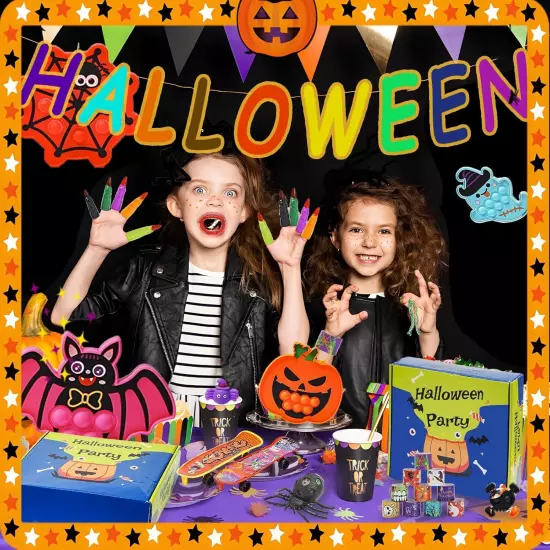 600 Pcs Halloween Party Favors for Kids, Fidget Toys Bulk, Prizes Kids,... 