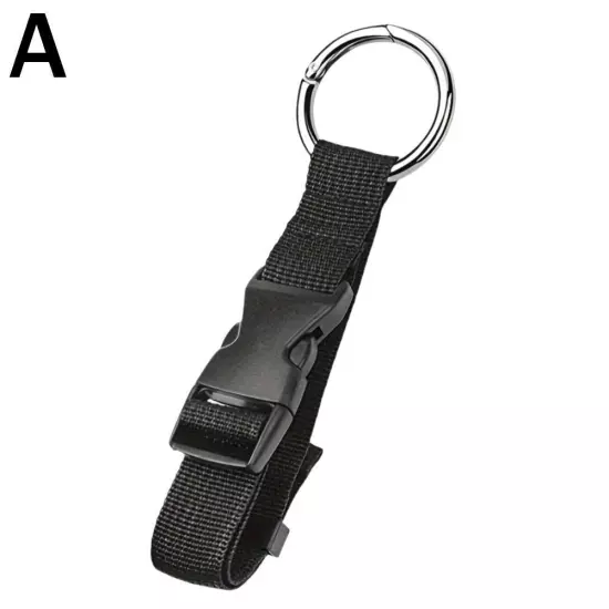 Luggage Strap Coat Holder Gripper Backpack Circle Hook Adjustable Belt Travel~