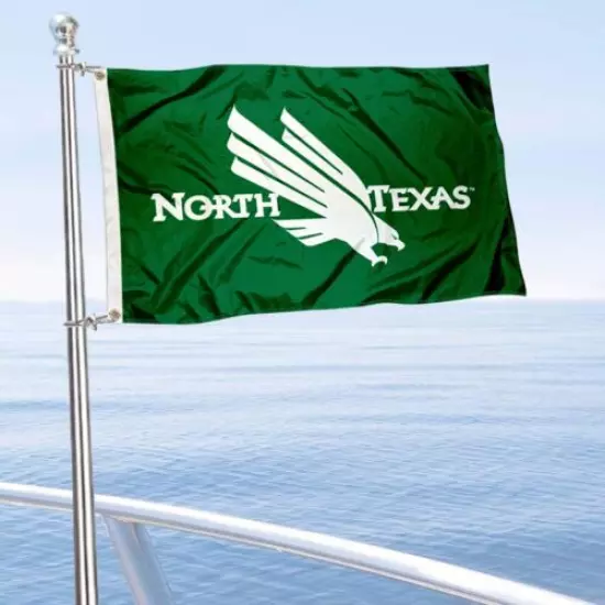 University of North Texas UNT Boat and Golf Cart Flag