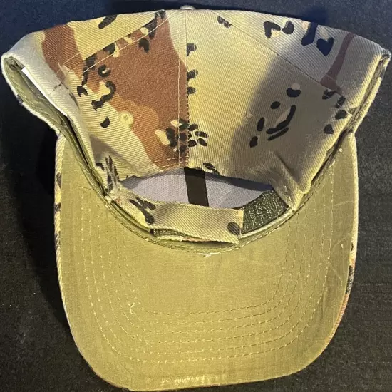 Camouflage Green/Brown/Beige Baseball Cap Hat Adult 100% Acrylic NEW!