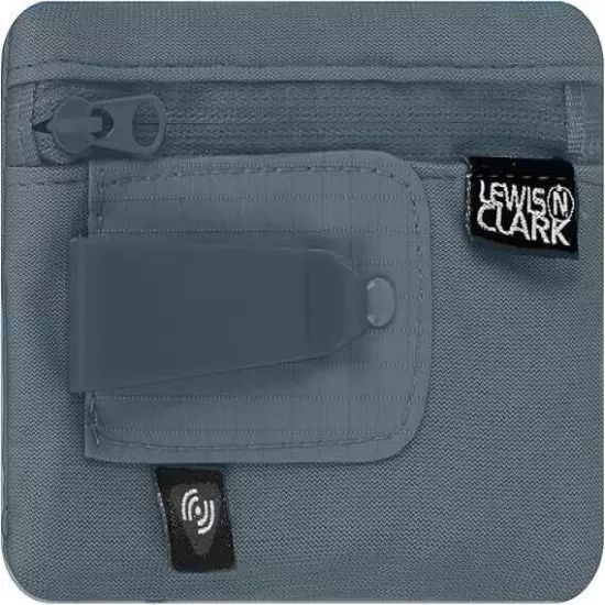 Lewis N. Clark RFID Hidden Clip Stash Money Belt Travel Pouch + Credit Card/NEW