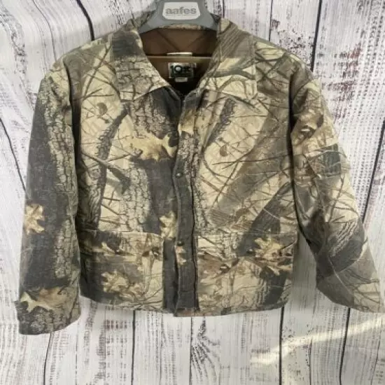 Walls 10X Mens VTG Realtree Hardwood Camo Thick Zip Jacket Sz 2XL Quilt Lined