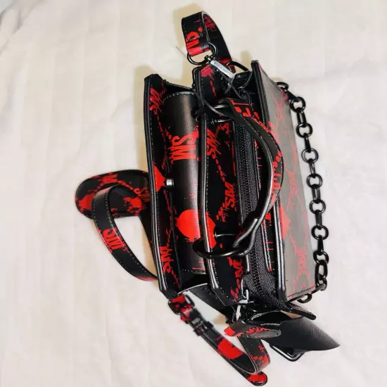 Steve Madden Bevelyn Satchel Halloween Limited Editon Bloody Hearts Red & Black