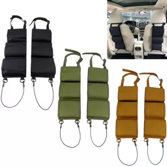 Tactical Rifle Shotgun Seat Back Gun Rack Holder Car Pickup Truck Storage Holder