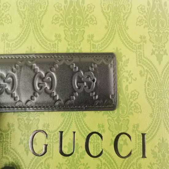 shipping Gucci belt double button black