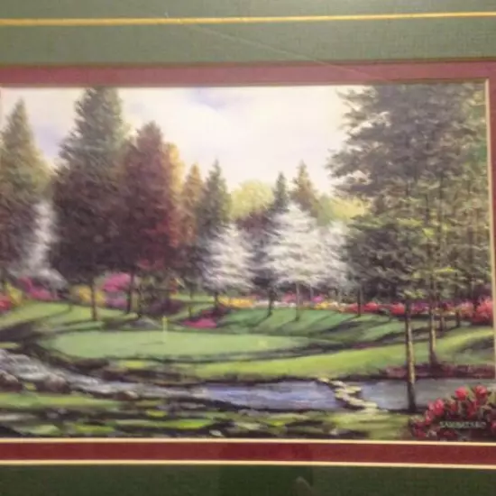 Joe Sambataro Golf Par 3 By The Stream Print Signed Impressionist