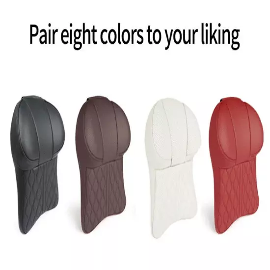 Car Leather Headrest Lumbar Support Car Rest Neck Pillow Waist Back Supports