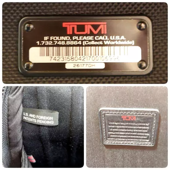 Tumi Backpack Business Bag 26177Dh Black