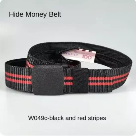 Travel Cash Anti Theft Belt Waist Bag Women Portable Hidden Money Strap Belt Wal