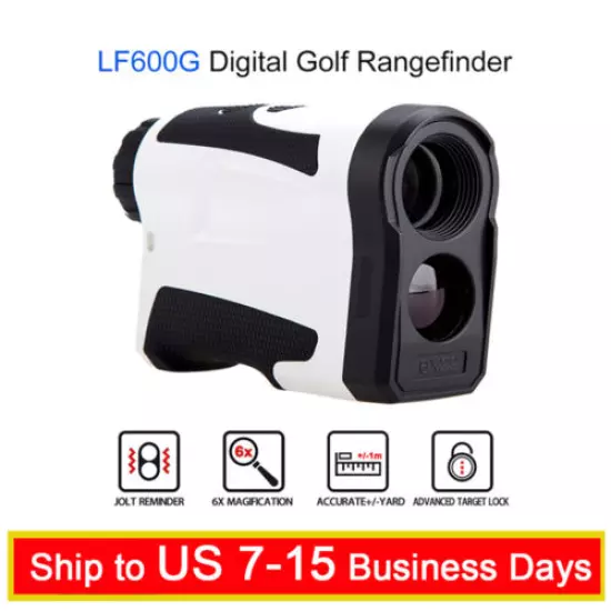 6*650Yards Hunting Golf Laser Rangefinder Monocular With Flag Lock USB Charging