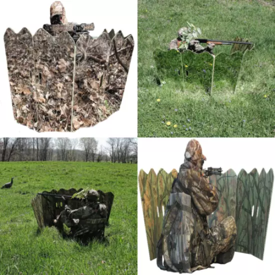 6 Panel Hunting Blind Runner Camo Non Reflective Cover Ghost Tree Mirror Sports