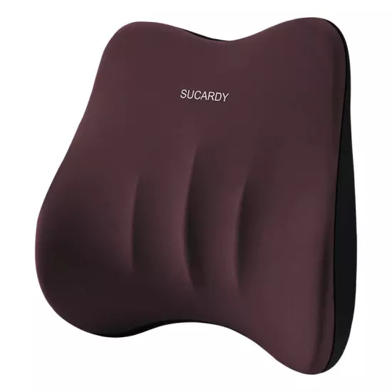 Backrest Cushion Car Lumbar Pillow Waist Cushion Memory Foam Travel Back Pillow