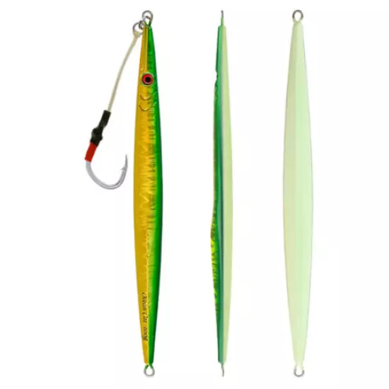 Saltwater Monster Metal Lead Vertical Jigs Speed Fall Jigging Lures Flat Baits 