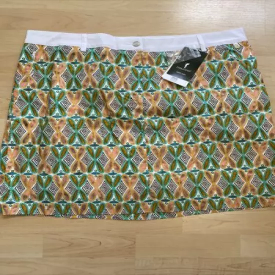 NWT Golfino Ladies Printed Skort 8260728 100 Sz 4 6 8 10 12 14 16 18 NEW