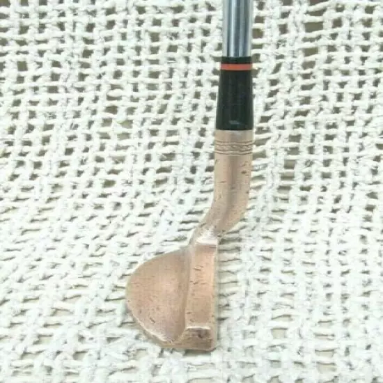 Vintage SPORTSMAN The Go-Fer Brass Mallet Putter 35.25" RH ~ Firm Steel Shaft 