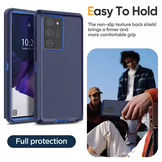 For Samsung Galaxy Note 20/Note 20 Ultra 5G Shockproof Case Cover + Belt Clip