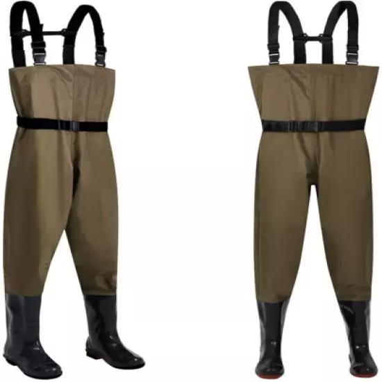 Waders for Men Neoprene Chest Waders with Boots Belt Waterproof Fishing Waders