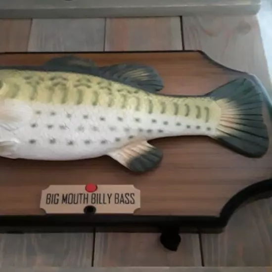 Big Mouth Billy Bass Singing Animated Mounted Fish 1999 Gemmy Tested Works 