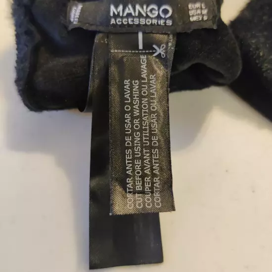 Mango Ladies Black Gloves