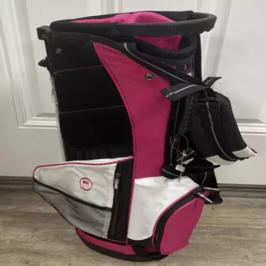 US KIDS USKG 51 Youth Golf Stand Bag Girls Pink White Black NWT No Clubs Incl.