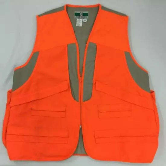 Game Winner Sportswear Hunting Vest Blaze Orange and Tan Size Large 42-44