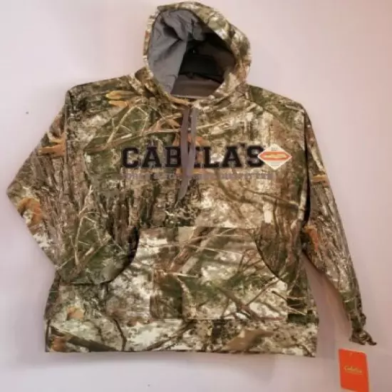 NWT Womens Cabela's Zonz WoodLands ColorPhase 4Most Adapt Camo Hoodie Sweatshirt