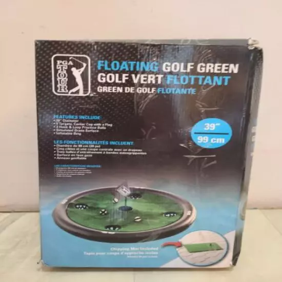 PGA Tour Floating Golf Green Pool Backyard Swimming Floating Golf Game Set 39in