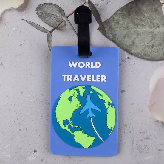 Travel Luggage Tag Creative Suitcase Silicone Portable Label Name Address ID Tag