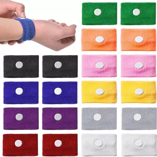 6pcs Anti Nausea Wristbands Sea Plane Car Sea Sickness Travel Motion Wrist Bands