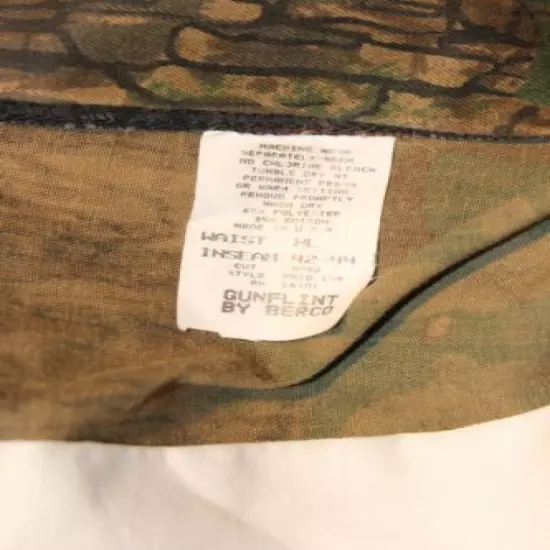  camo pants XL, Gunflint, Rebark, hunting pants