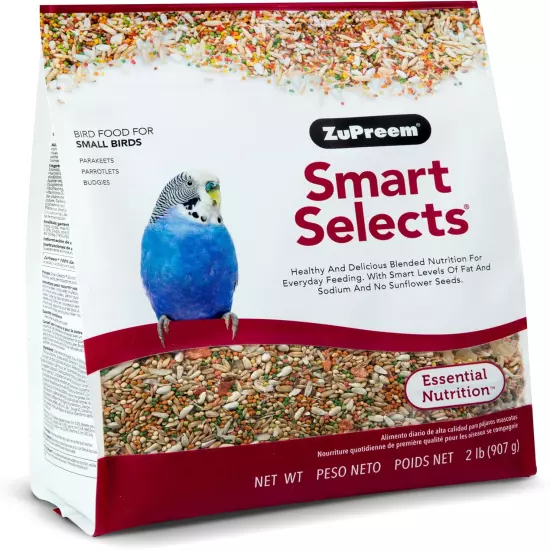 Smart Selects Bird Food for Small Birds, 2 Lb - Everyday Feeding for Pa