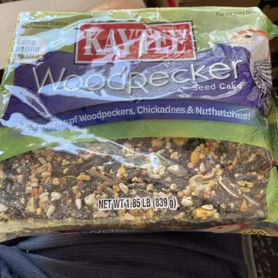 Kaytee Wild Bird Woodpecker Seed Cake Food 1.85 Pounds