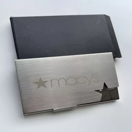 Macy’s Promotional Business Card Holder Case Rare Collectible Star