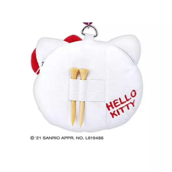 Sanrio Hello Kitty Golf Accessory Pouch Character Goods Golf Ball Case JAPAN