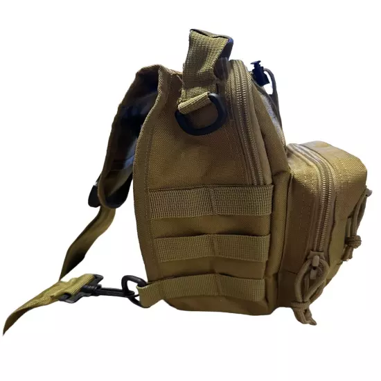 Tactical Chest Shoulder Bag Molle Crossbody Sling Backpack Outdoor Travel Hiking